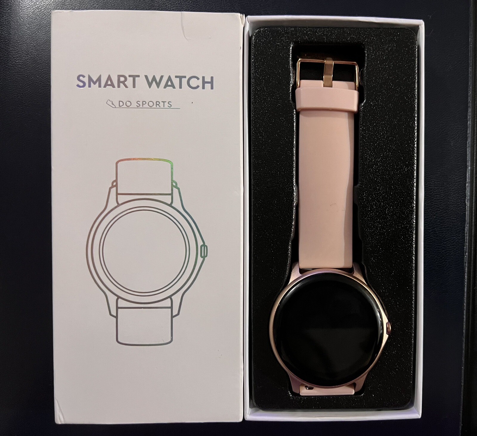 Smart Watch Fitness Tracker Digital Sport, Call, Sleep – LW51 Pink/Gold Womens