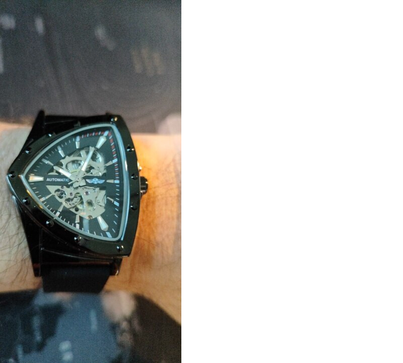2024 Triangle Golden Skeleton Watch for Men Mechanical Automatic Watch