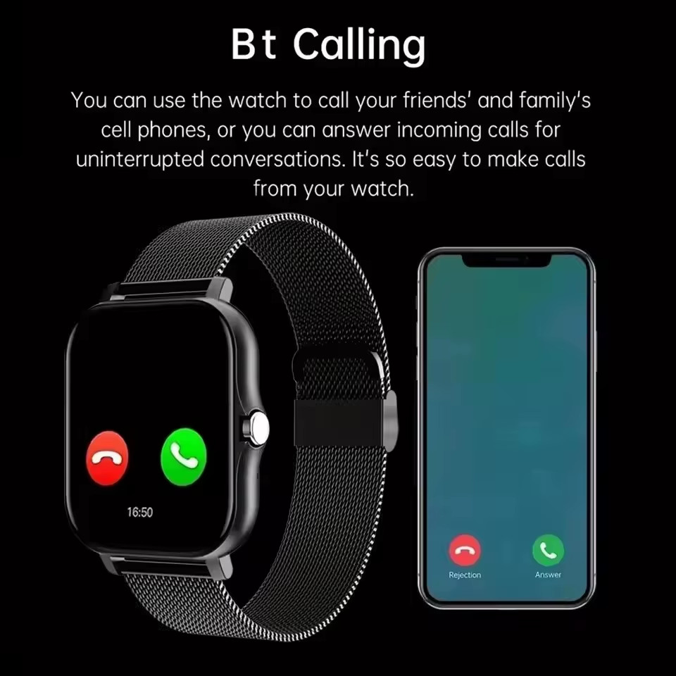 Smart Fitness Watch Bluetooth Call GPS Heart Rate Monitor, Unisex Sports Smartwa