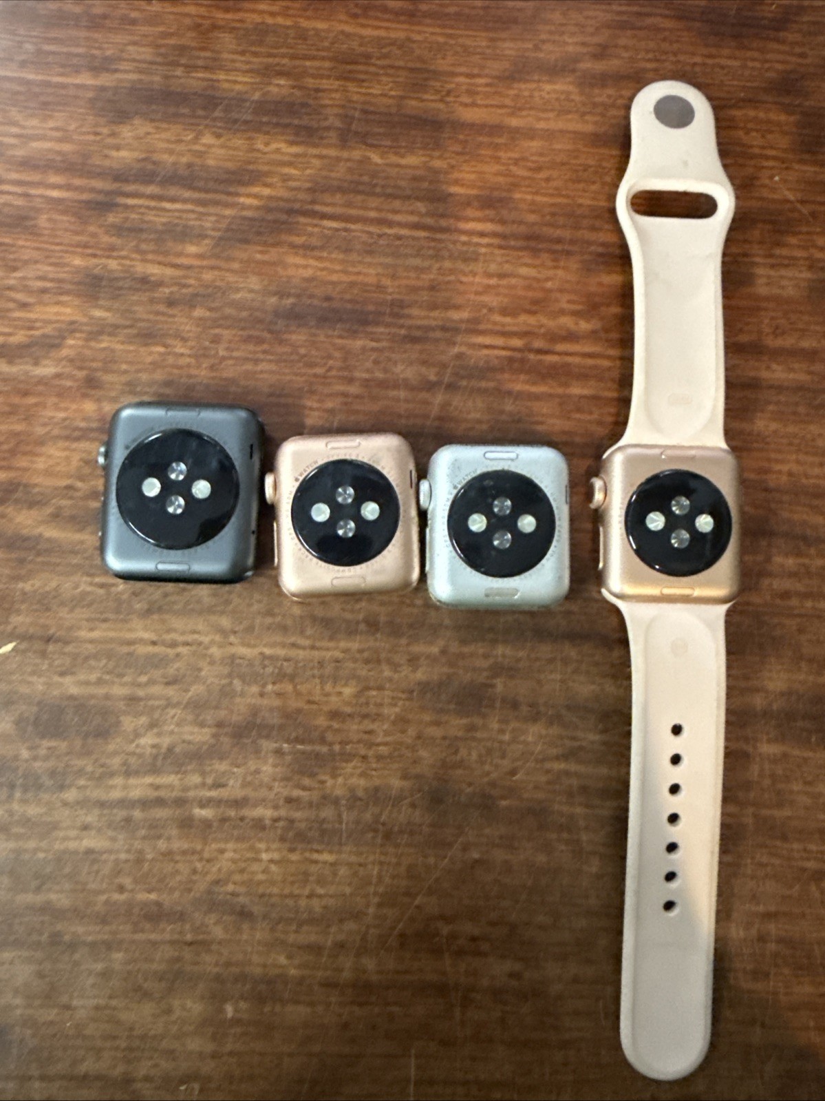 Apple Watch Series 3 38mm & Series 1 42mm For Parts – Not Cracked GPS Lot of 4