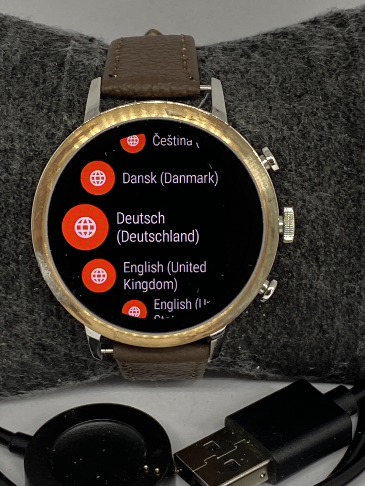 Fossil Gen 4 Authentic Digital Dial Smart Watch Custom Band FTW6016 BA315