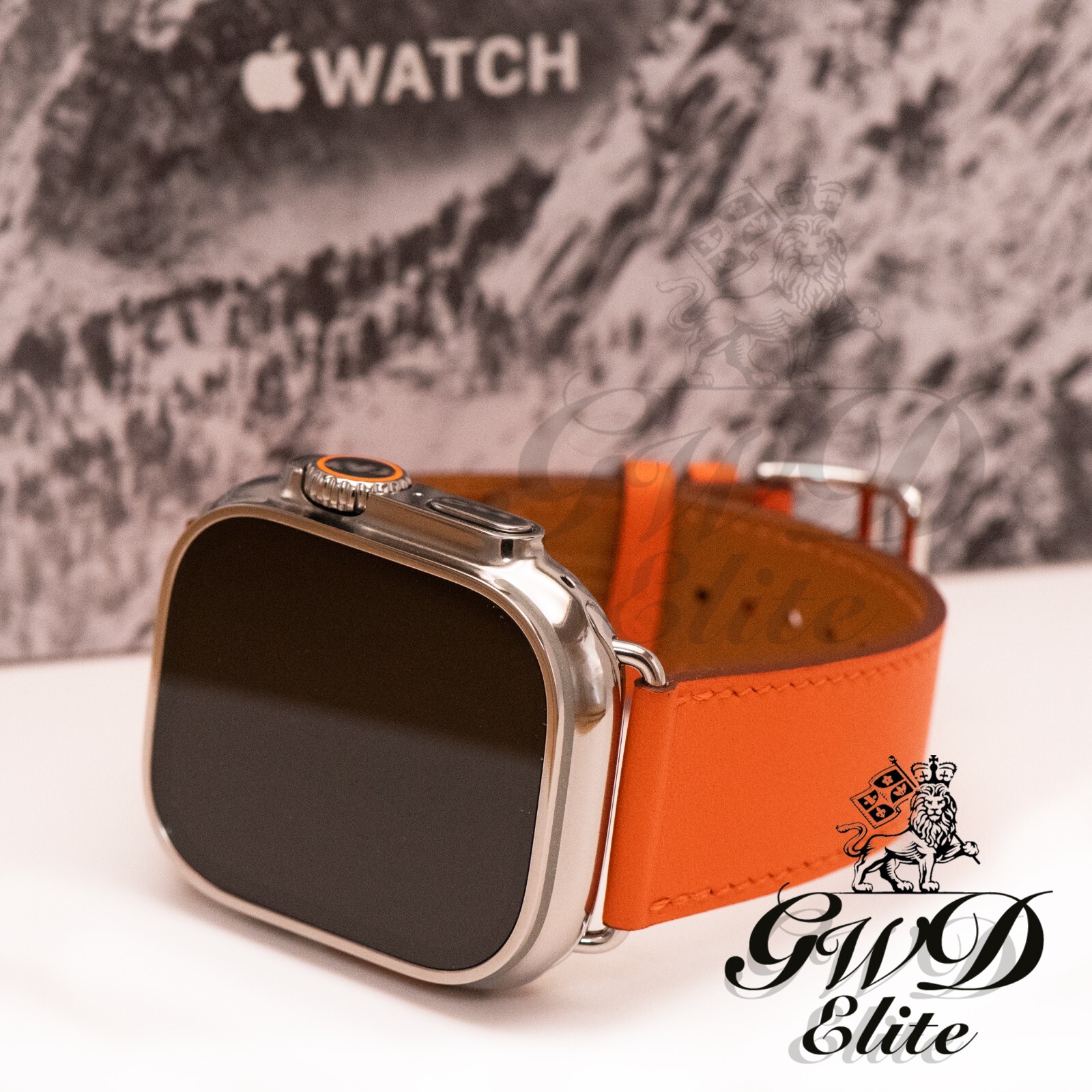 HERMES Polished Custom 49MM Apple Watch ULTRA HERMES Leather