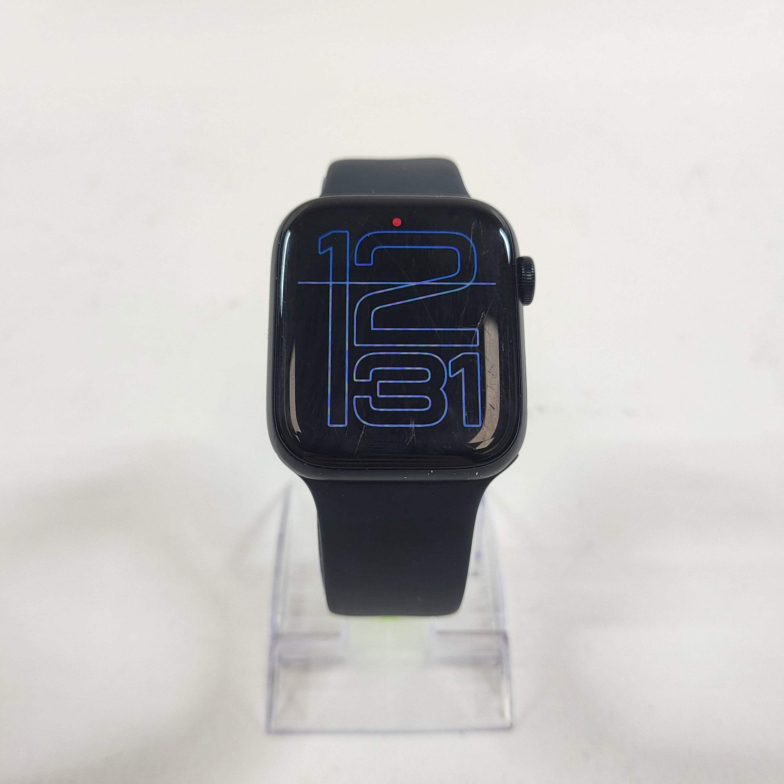 GPS Only Apple Watch SE 2nd Gen 44MM Midnight Aluminum Anchor Blue Sport Band