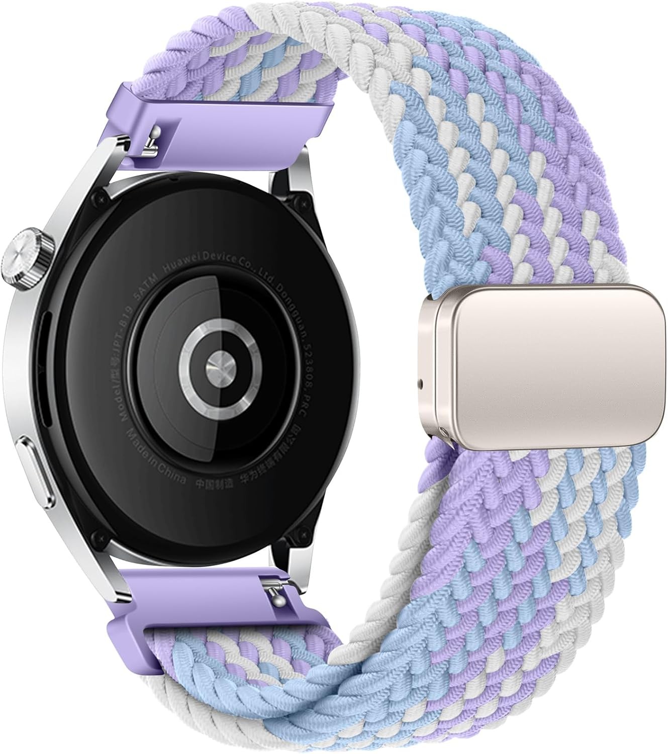 Violet Braided Sport Band for Samsung Galaxy Watch 20mm 22mm – Mazoft Compatible