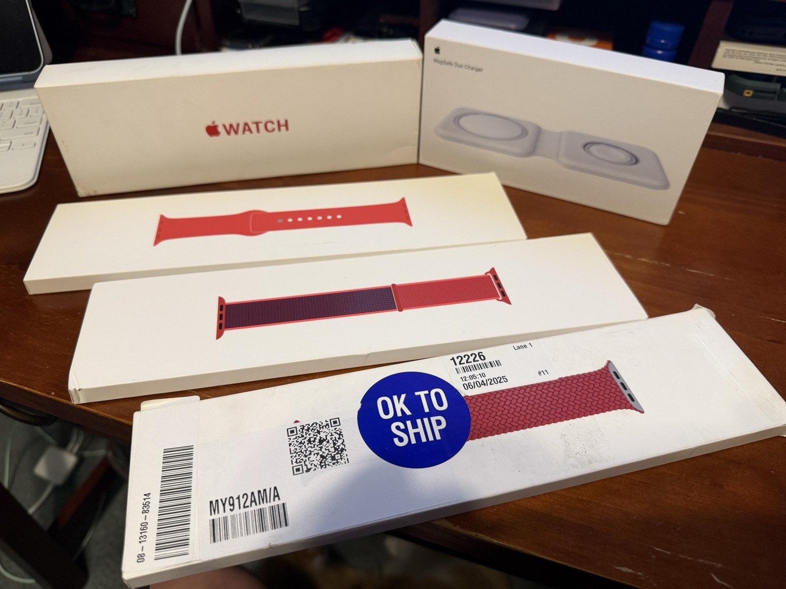 Apple Watch Series 9 45 mm Product Red MRXK3LL/A GPS Bundle Extras