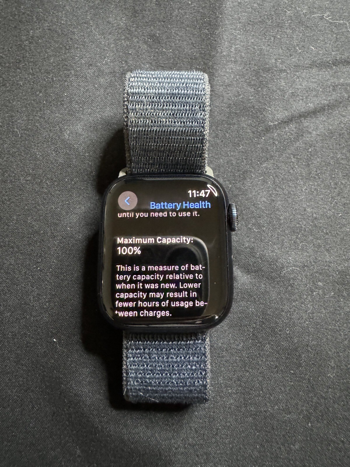 Apple Watch Series 9 41mm Aluminum Case with Sport Loop – Midnight, S/M (GPS)…