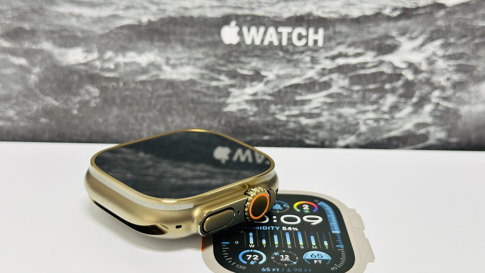 Apple Watch ULTRA 3 49mm BRONZE Anodized Titanium Black Sport B Gold Plated Pin