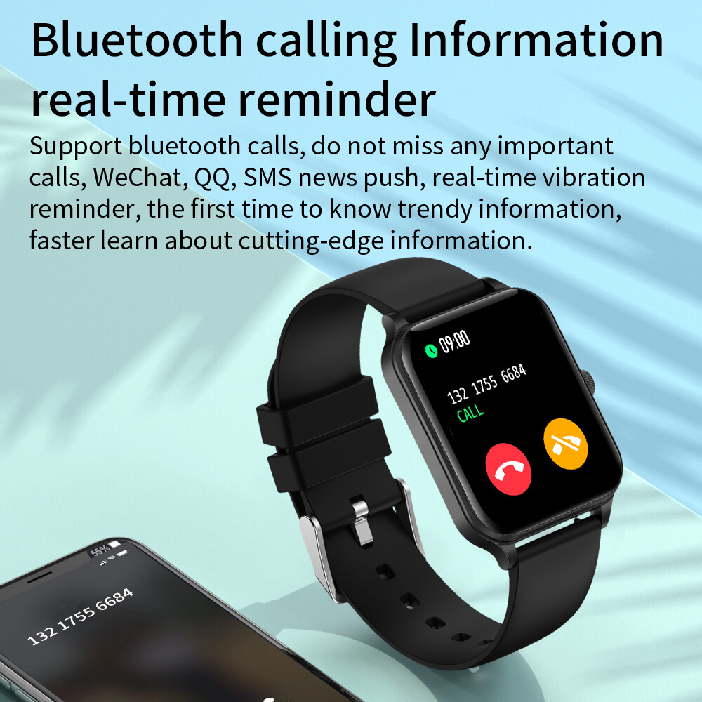 Gray Smart Watch – Great for Fitness Workouts, Daily Life & Office Wear