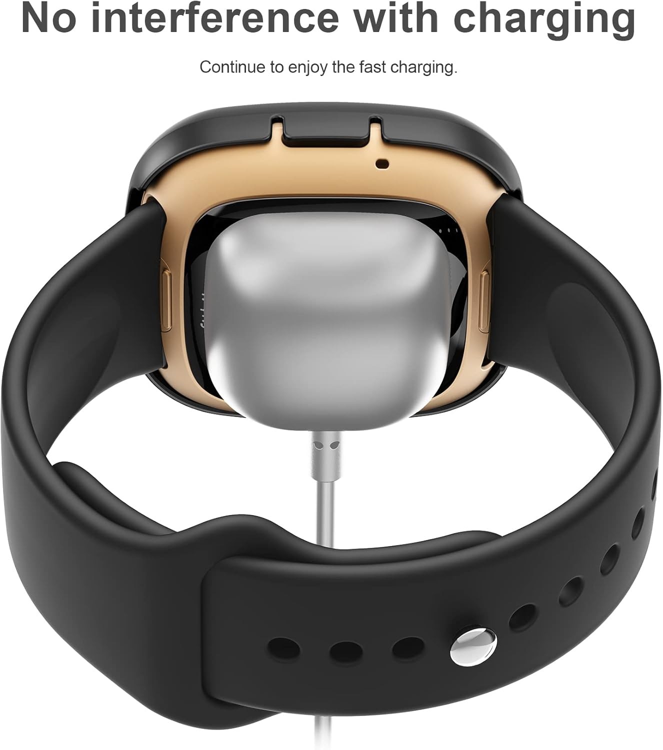 3 Pack HD Tempered Glass Screen Protector for Fitbit Sense/Versa 3 Bumper Cover