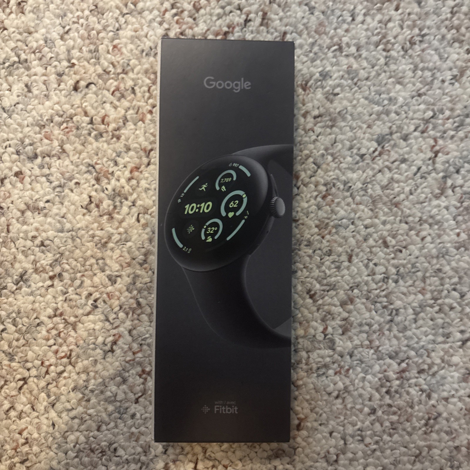 NEW Google Pixel Watch 3 – 45mm Wifi – Matte Black Aluminum Case -Obsidian Band