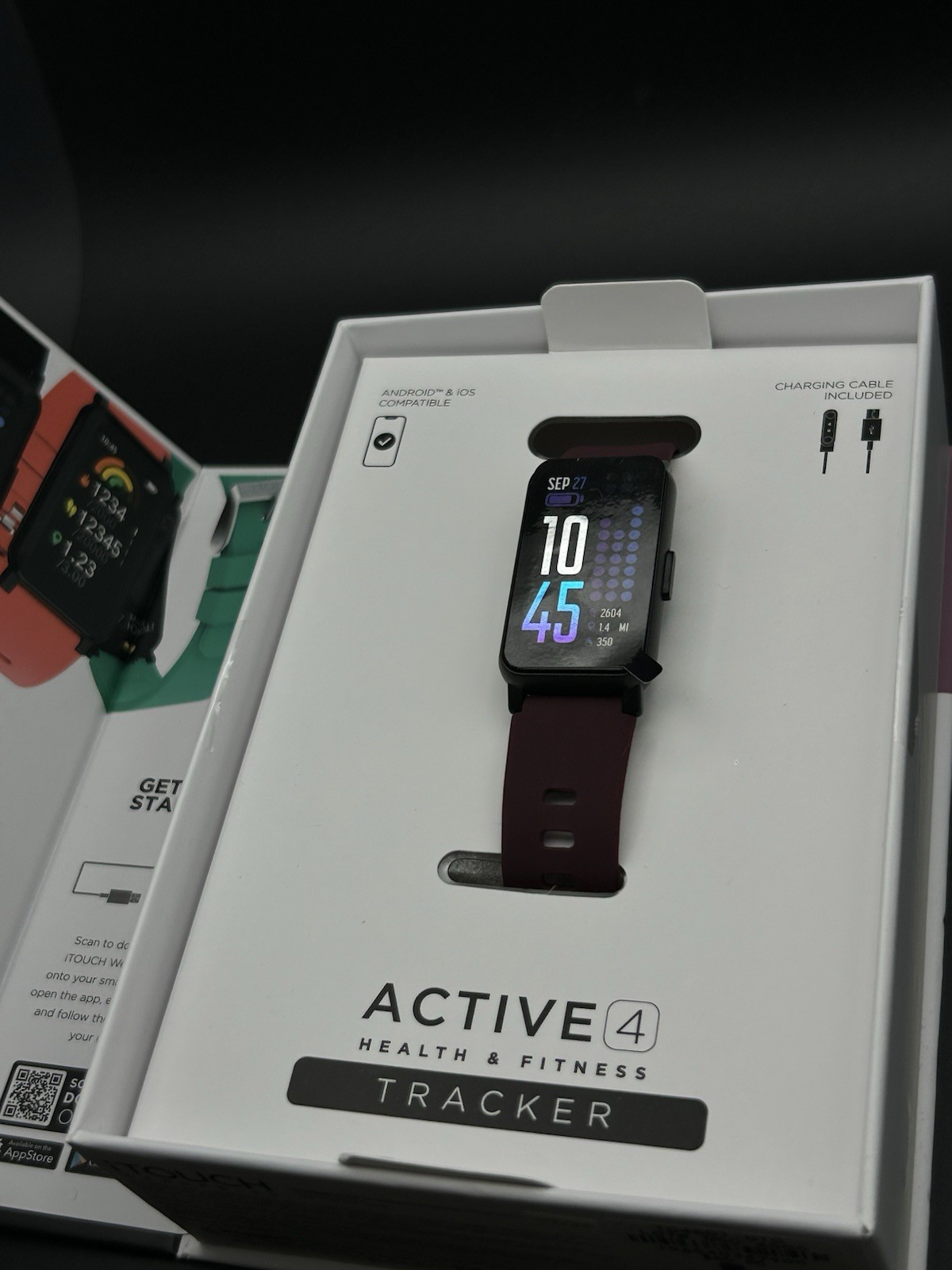 Itouch Wearables Fitness Tracker Active 4 Black Smartwatch New In Box