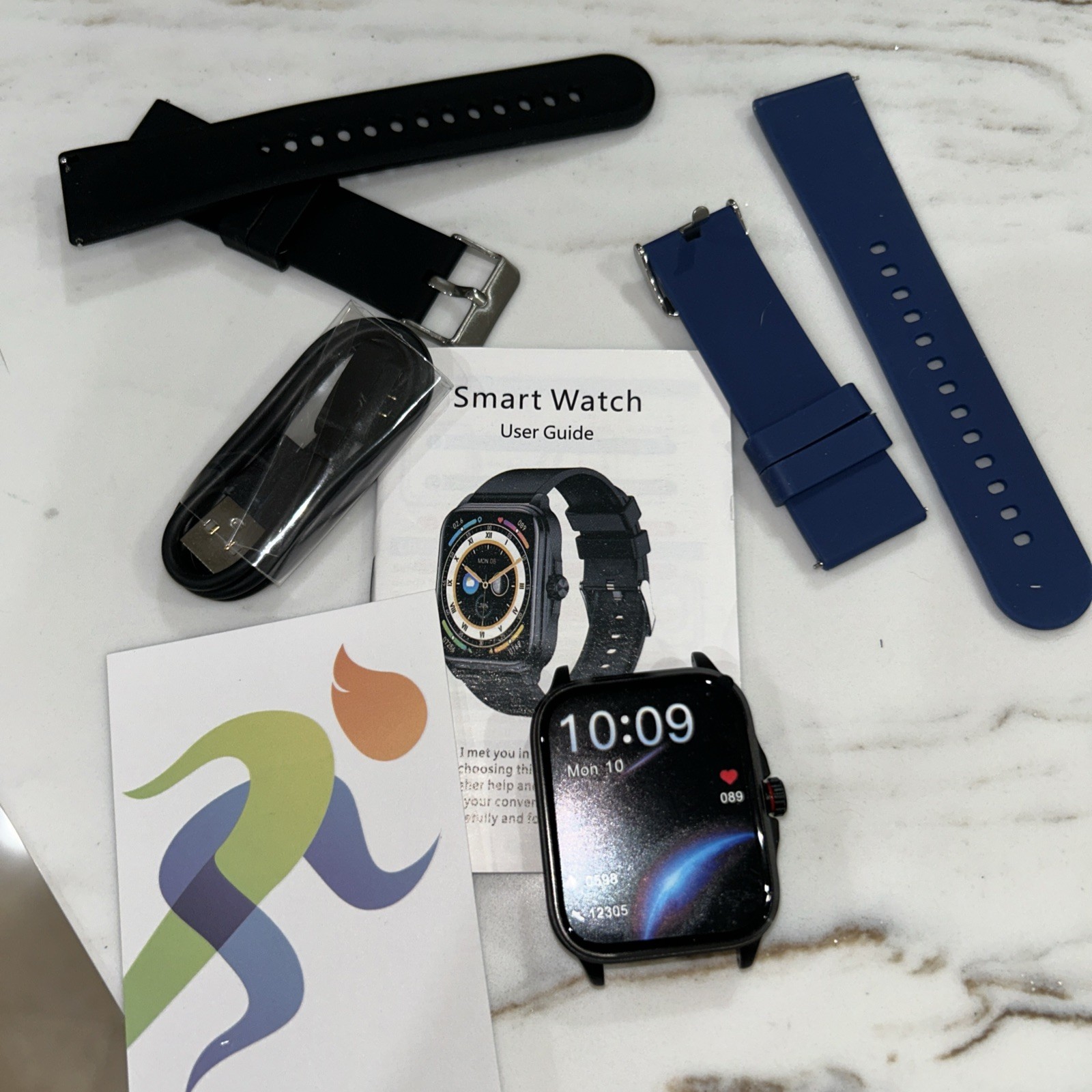 Smart Watch Men Rugged Heart Rate Fitness Tracker Waterproof Wristwatch New