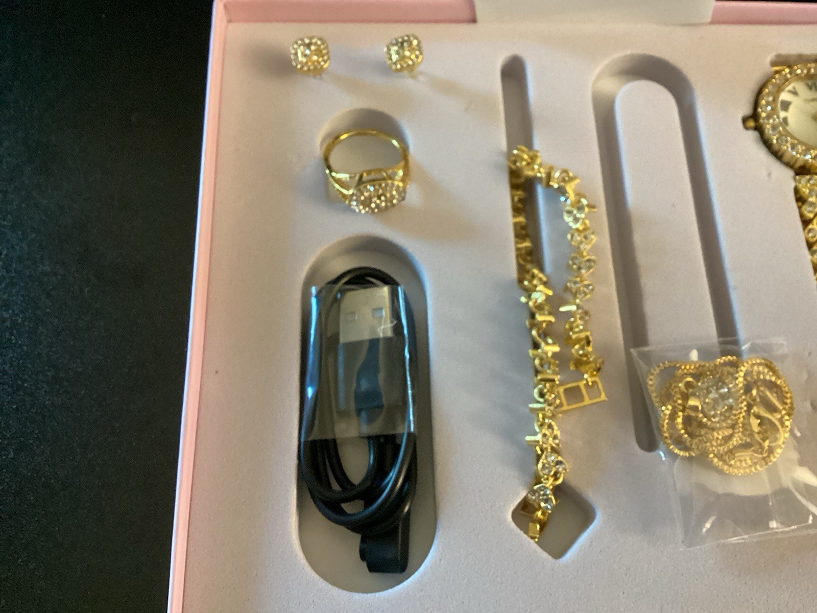 A58 Plus Smart Watch Combo Gift Set Women Fitness Tracker Quartz Health