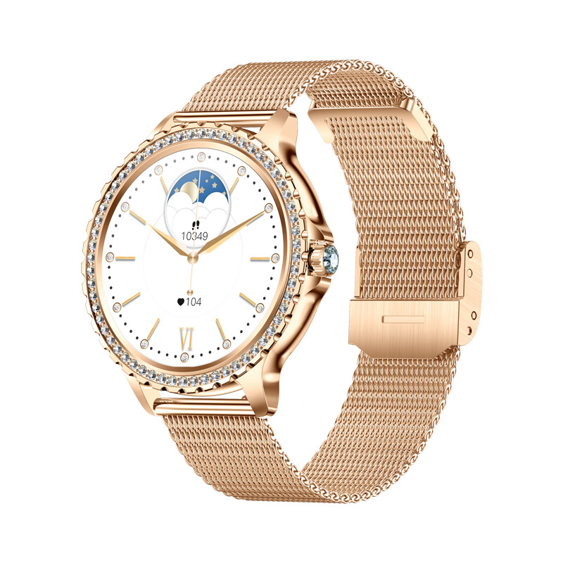 Women’s Fashion Smart Watch with Health Monitoring AI Voice Assistant Waterproof
