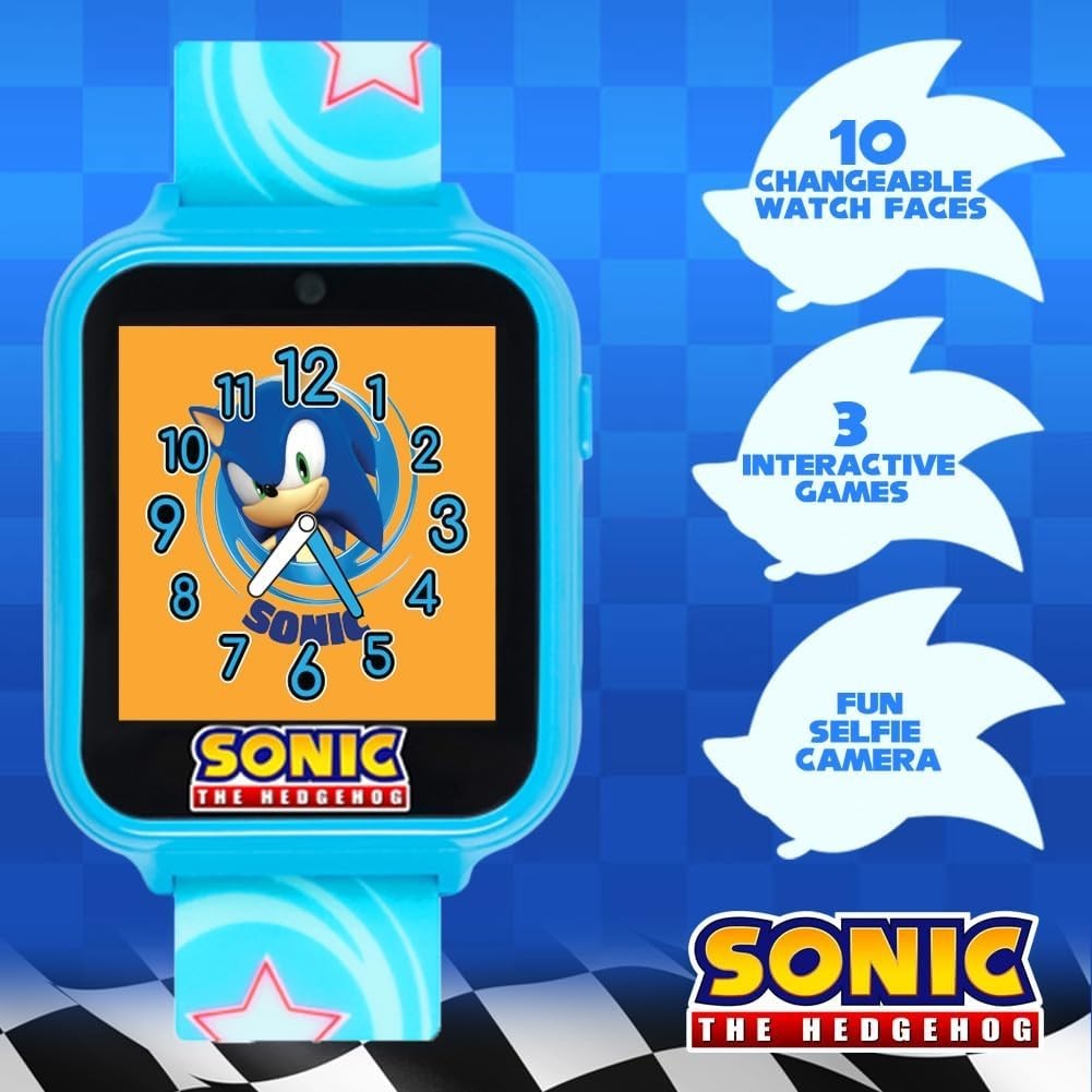 Trendy Sonic Kids Smartwatch – Touchscreen Fun with Selfie Cam & Learning Games
