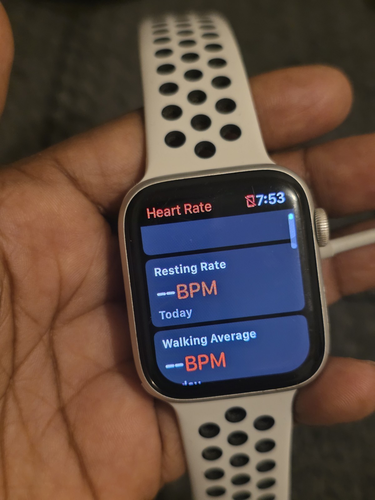 Apple Watch Nike Se 44 Mm Silver Aluminum Case As Is