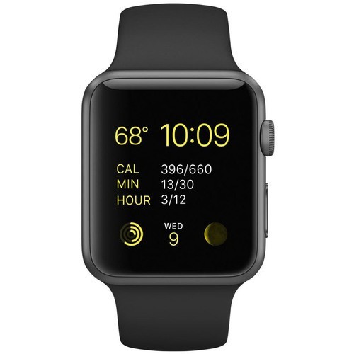 Apple Watch 1st Gen Sport Space Grey Aluminum Case/Black, 42mm A1554 MJ3T2LL/A