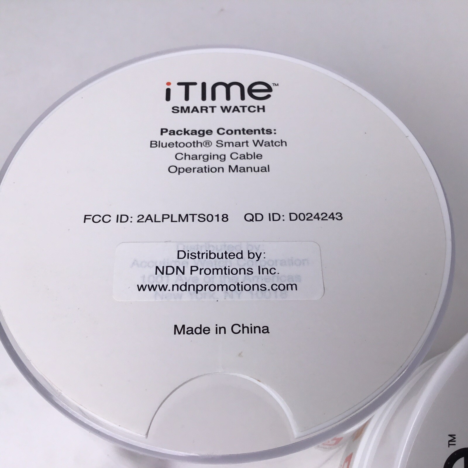 iTime Smart Watch Black Silicone Band Touch Screen Control For Android. NOB