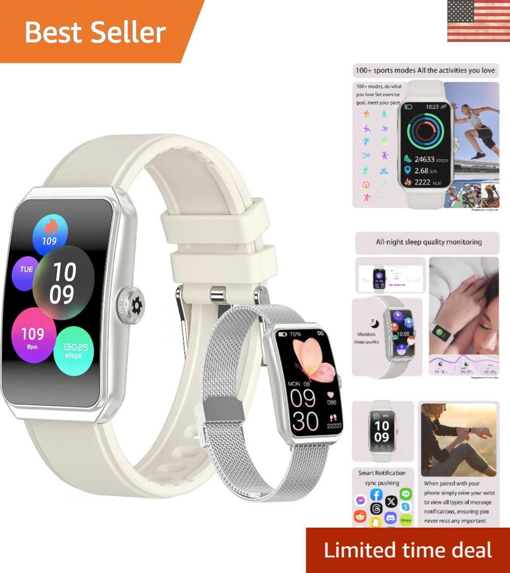Customizable 1.47″ Fitness Watch – 24/7 Health Monitoring & Smart Features