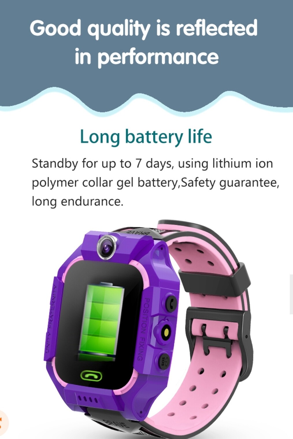 2021 NEW Waterproof Kids Smart Watch Anti-lost Safe GPS Tracker SOS Call A+