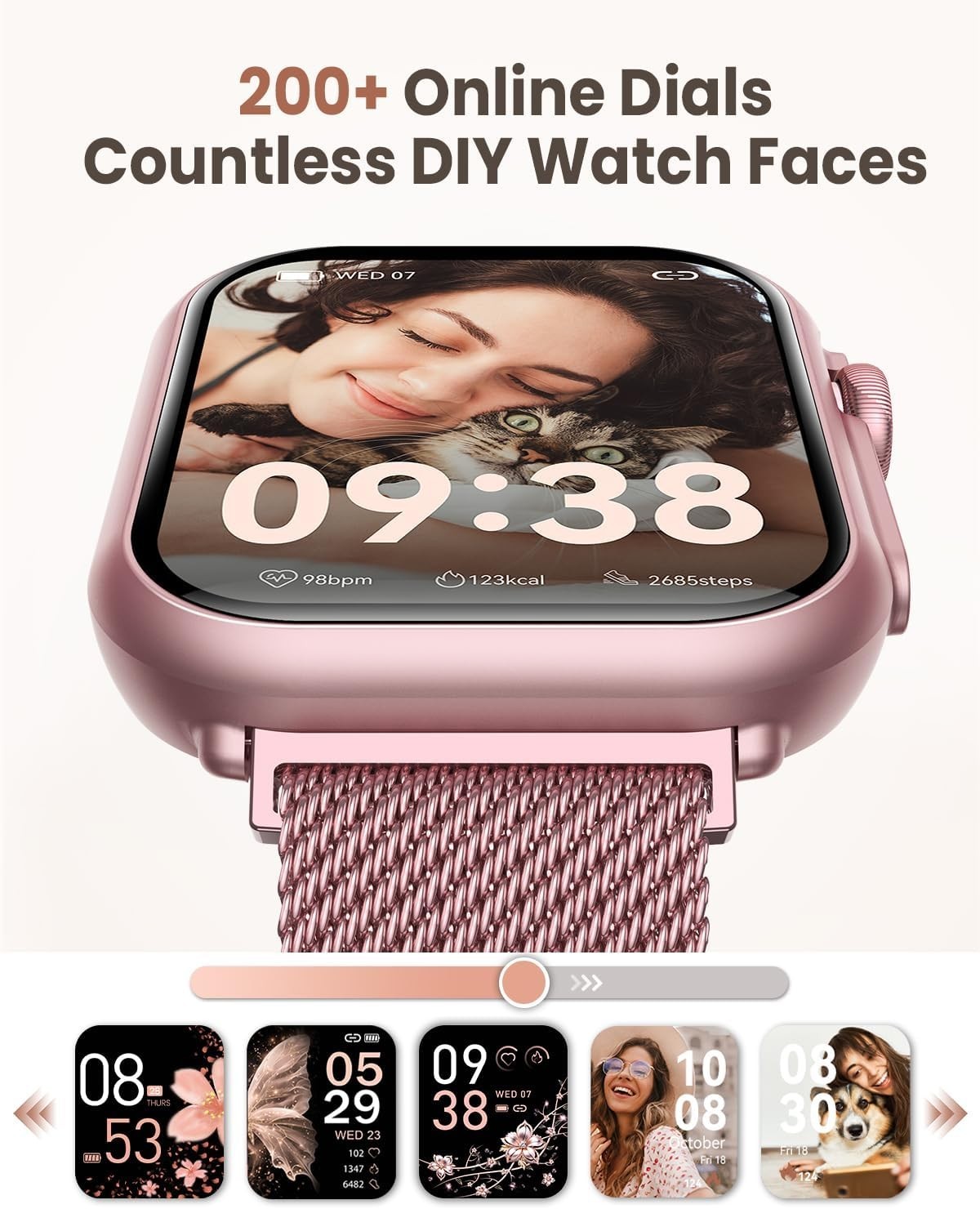 Chic 1.83″ HD Smart Watch for Women – Fitness Tracker & Health Monitor