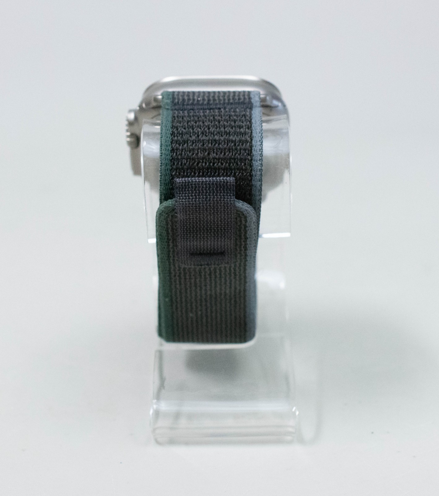 (MA4) Apple Watch Ultra 2 49mm Titanium Silver Case A2986 Gray Nylon Band