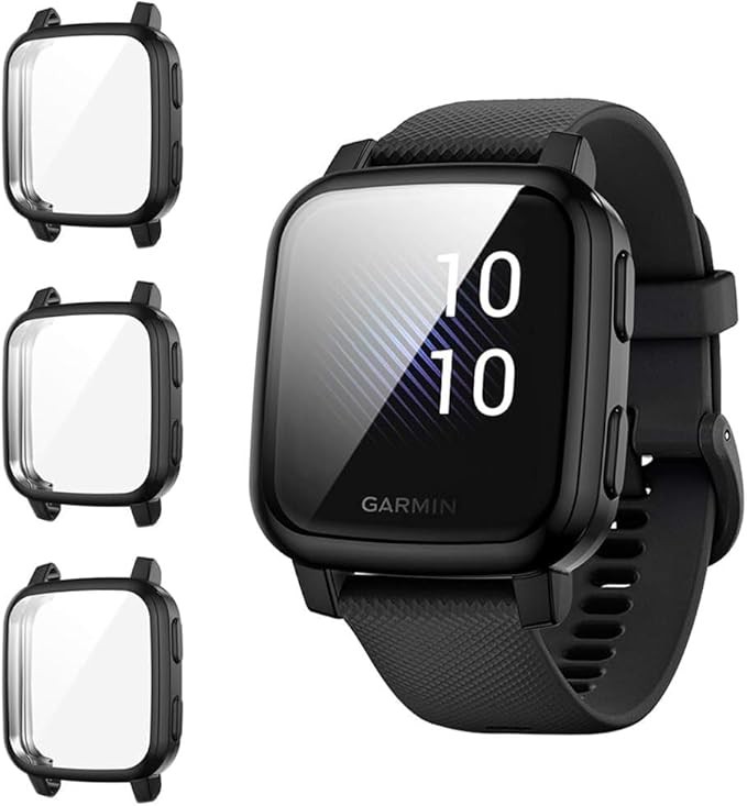 3 Pack Screen Protector for Garmin Venu Sq/Venu Sq Music 9H Anti-Scratch Full Co