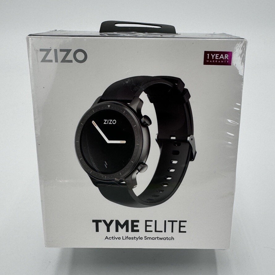 ZIZO TYME Elite 44mm Round Smart Watch – Black [WTH-TYMEL-BLK] NEW!