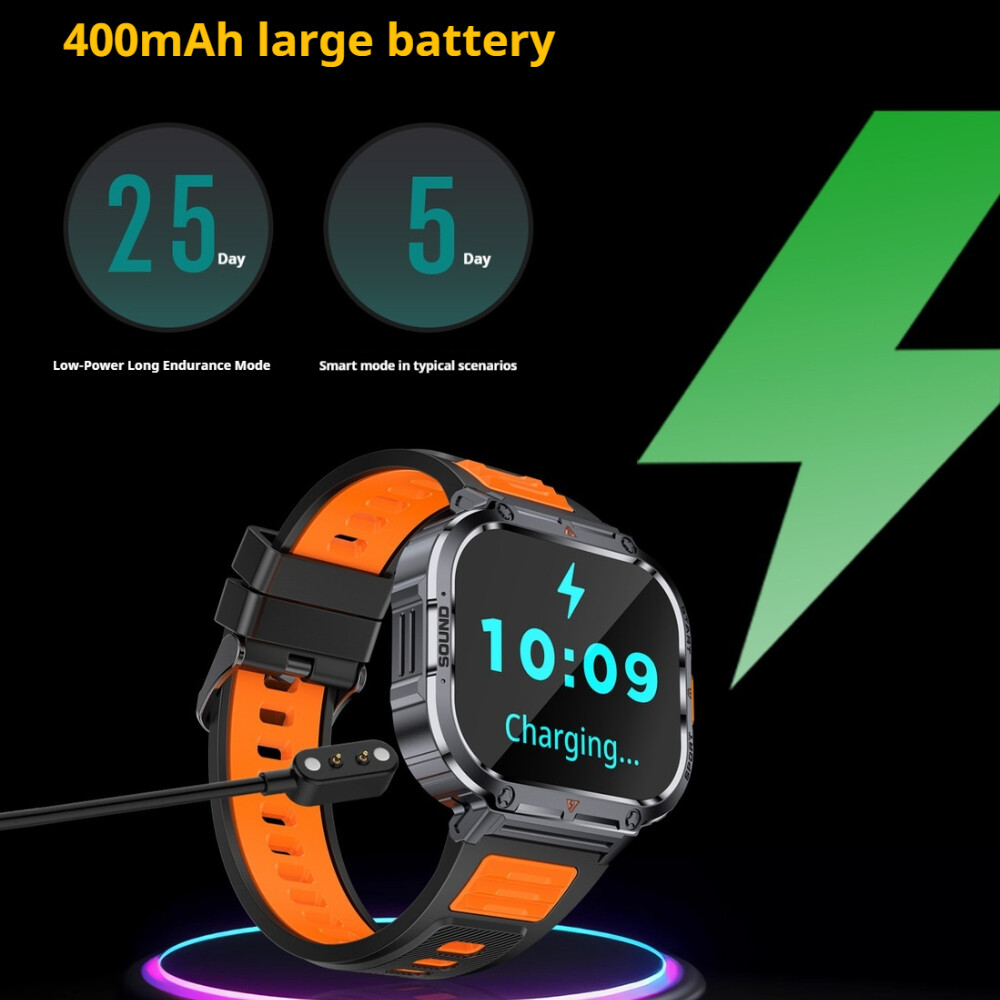 2.0″Military Smart Watch Men (Call Receive/Dial) Rugged Tactical Fitness Tracker