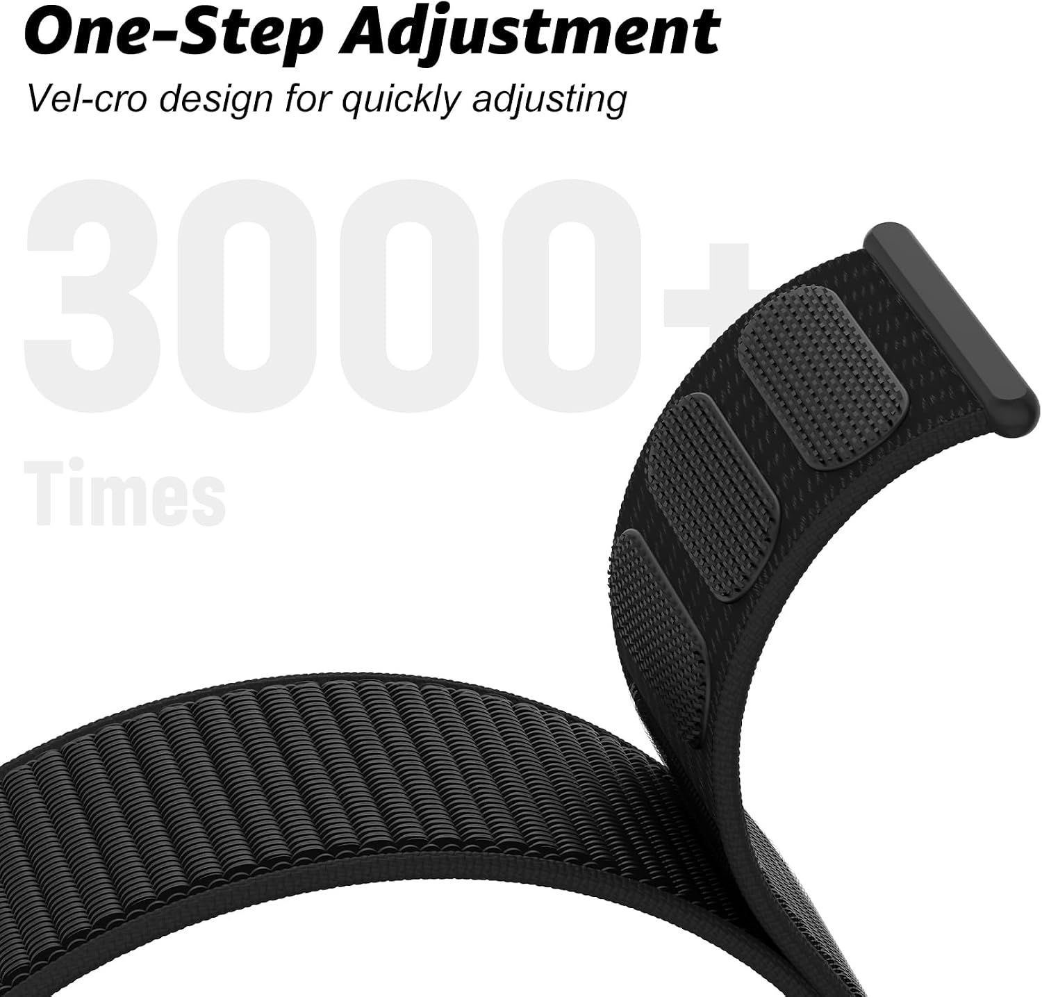 Nylon Adjustable Sport Band for Apple Watch Series 7, 38mm 40mm, Compatible Stra