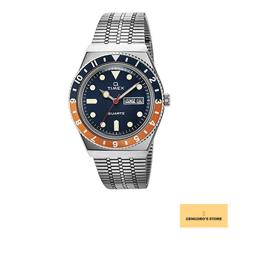 TIMEX Q Blue x Orange TW2U6110 Authentic