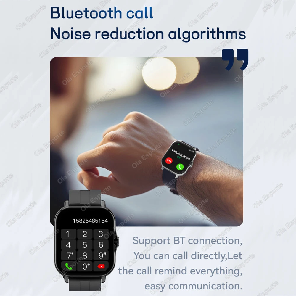 1.83″ HD Smart Watch Bluetooth Call Heart Rate Blood Oxygen Fitness Tracker