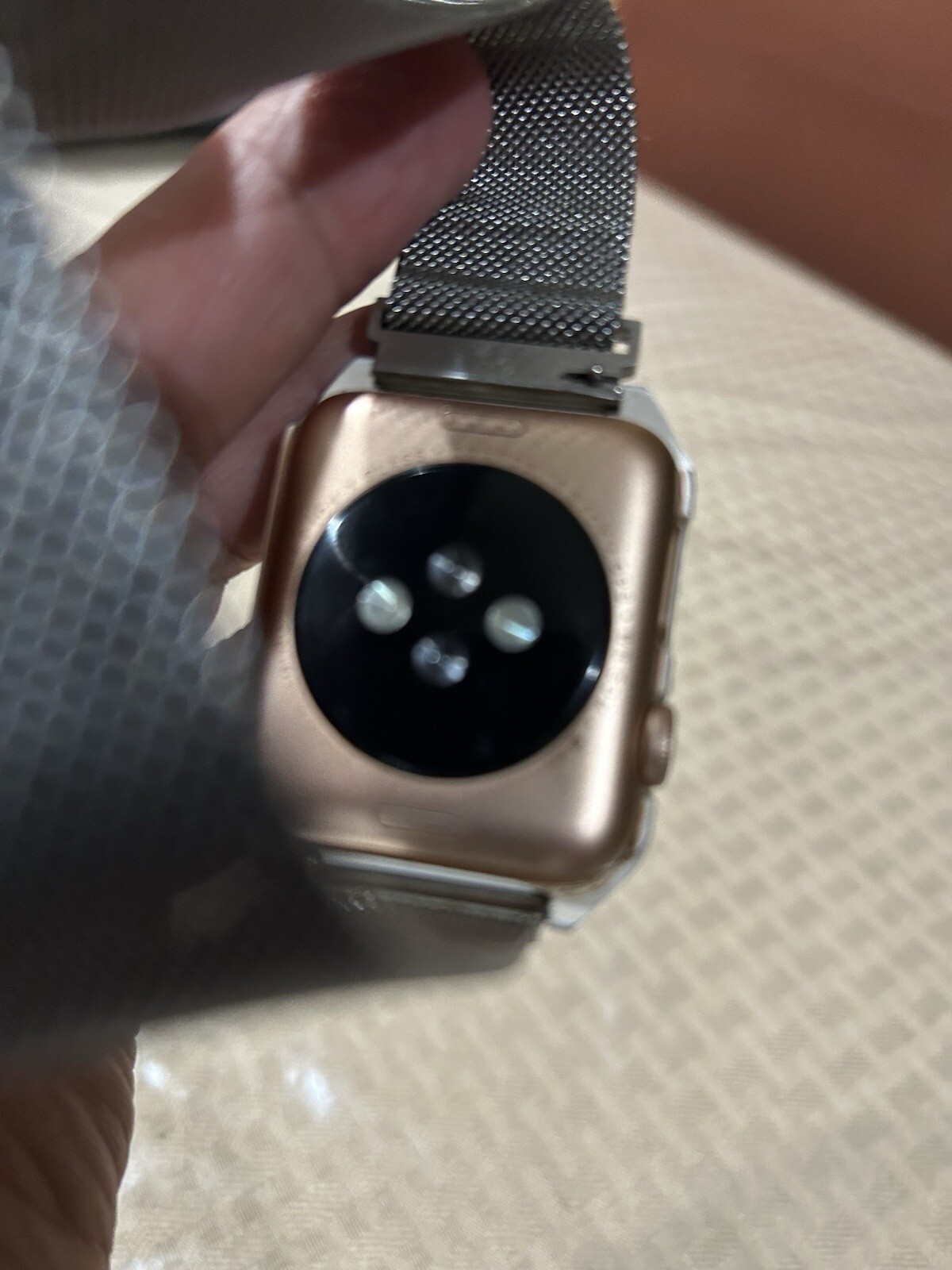 Apple Watch Series 3 42mm GPS Model A1859 Silver/ Pink w/ Silver Band 🔥