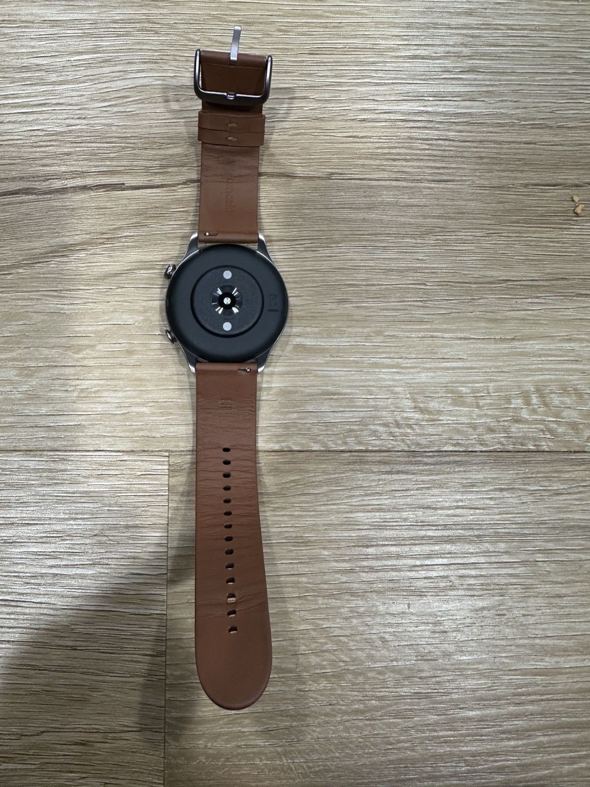 Amazfit GTR 3 Pro Aluminum Case 46mm Smart Watch w/ Brown Leather Strap (A2040)