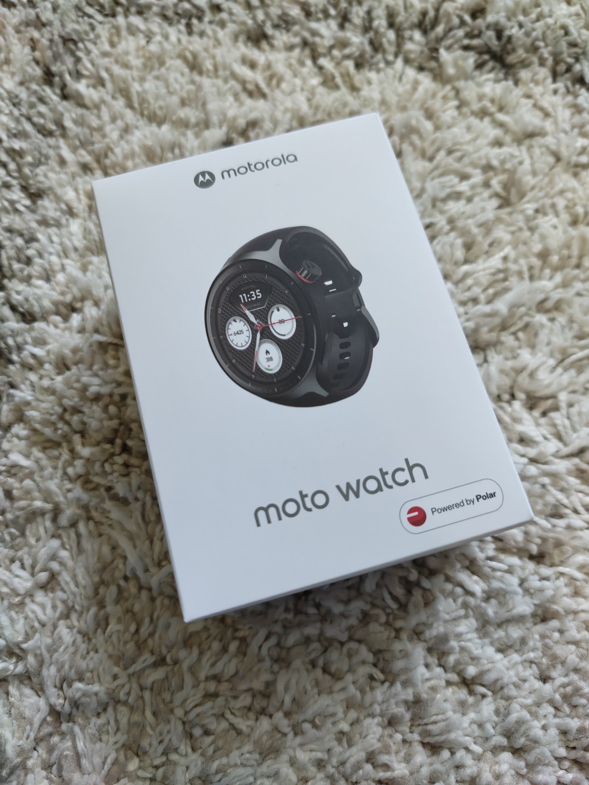Motorola Moto Watch 47mm Activity Tracker Sportwatch XT2547-2, Black