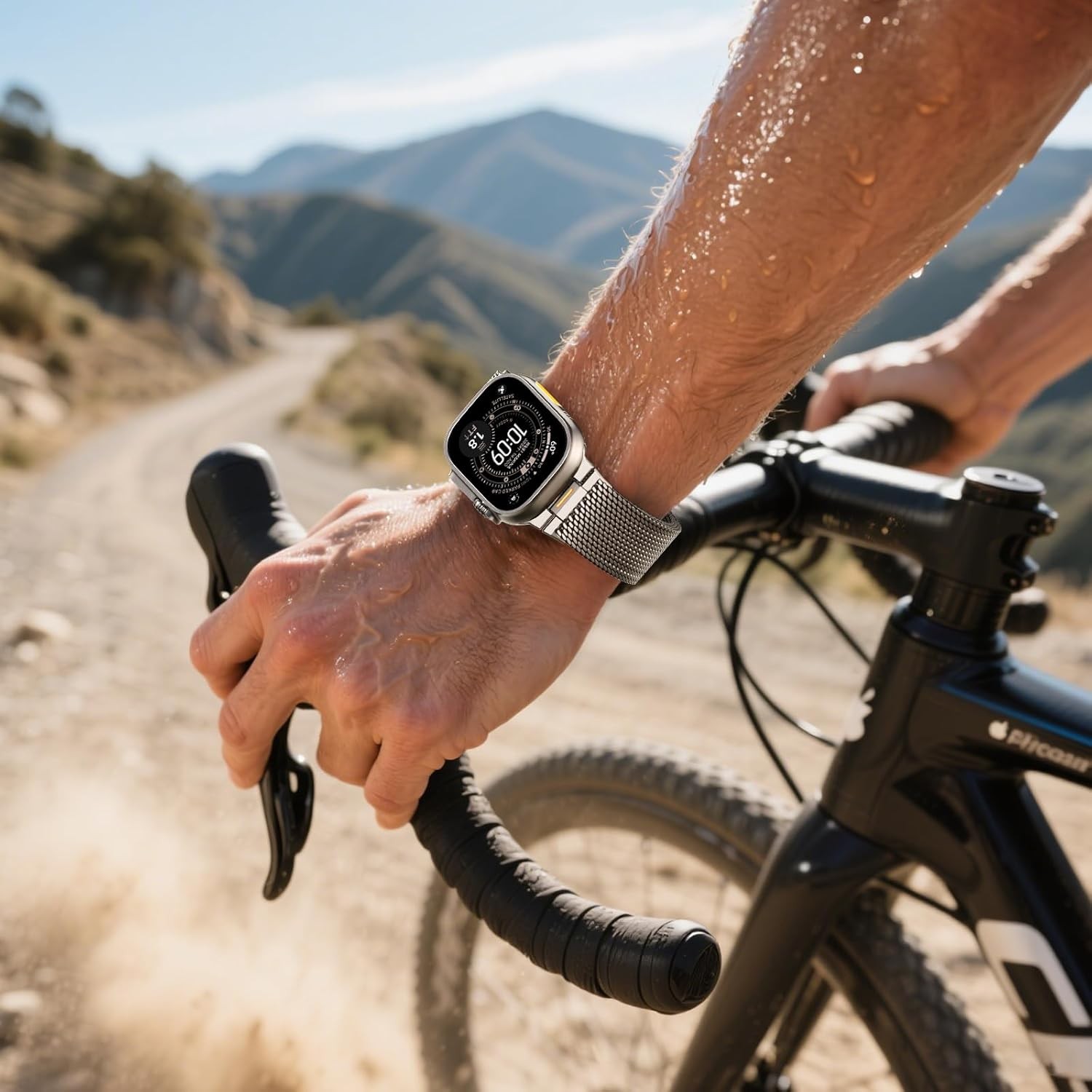 Milanese Loop Strap Compatible with Apple Watch Ultra 49mm, 46mm, 45mm