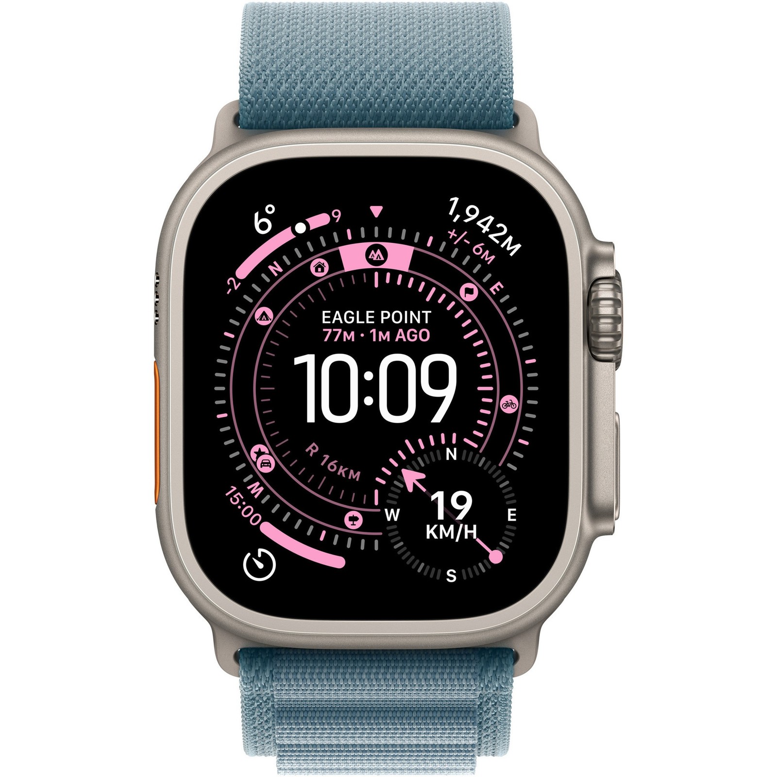 Apple Watch Ultra 3 49mm Natural Titanium (Cellular) Alpine Loop Blue – Open Box