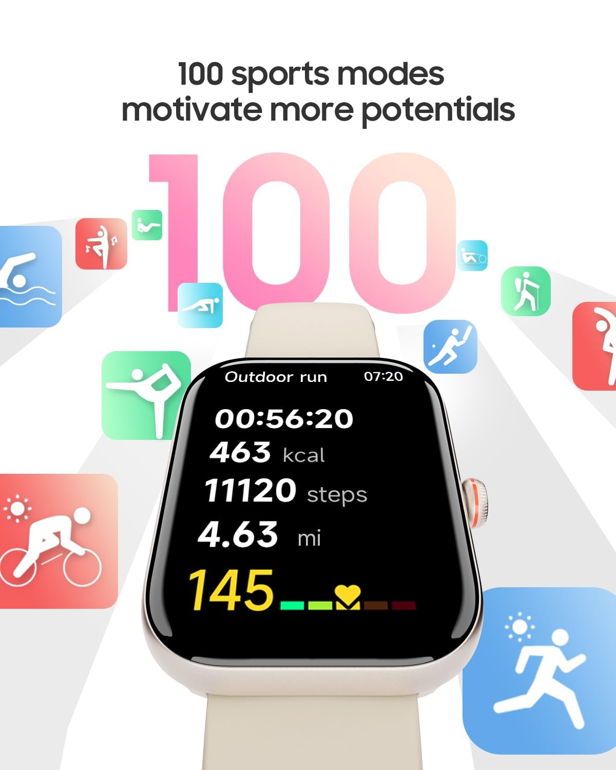 Smart Watch for Women Alexa Built-in Answer/Make Calls 1.91″ HD Screen Fitnes…