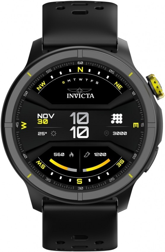 Invicta I-Tech 2 Pro Smartwatch 46mm Black Case Black Band GPS (ITECH-005) NIB
