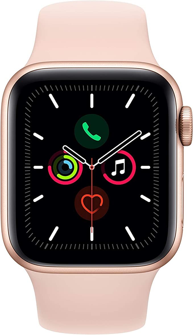 Apple Watch 5 GPS Cellular 40MM Gold Aluminum Pink Sport CRACKED SCREEN/LCD