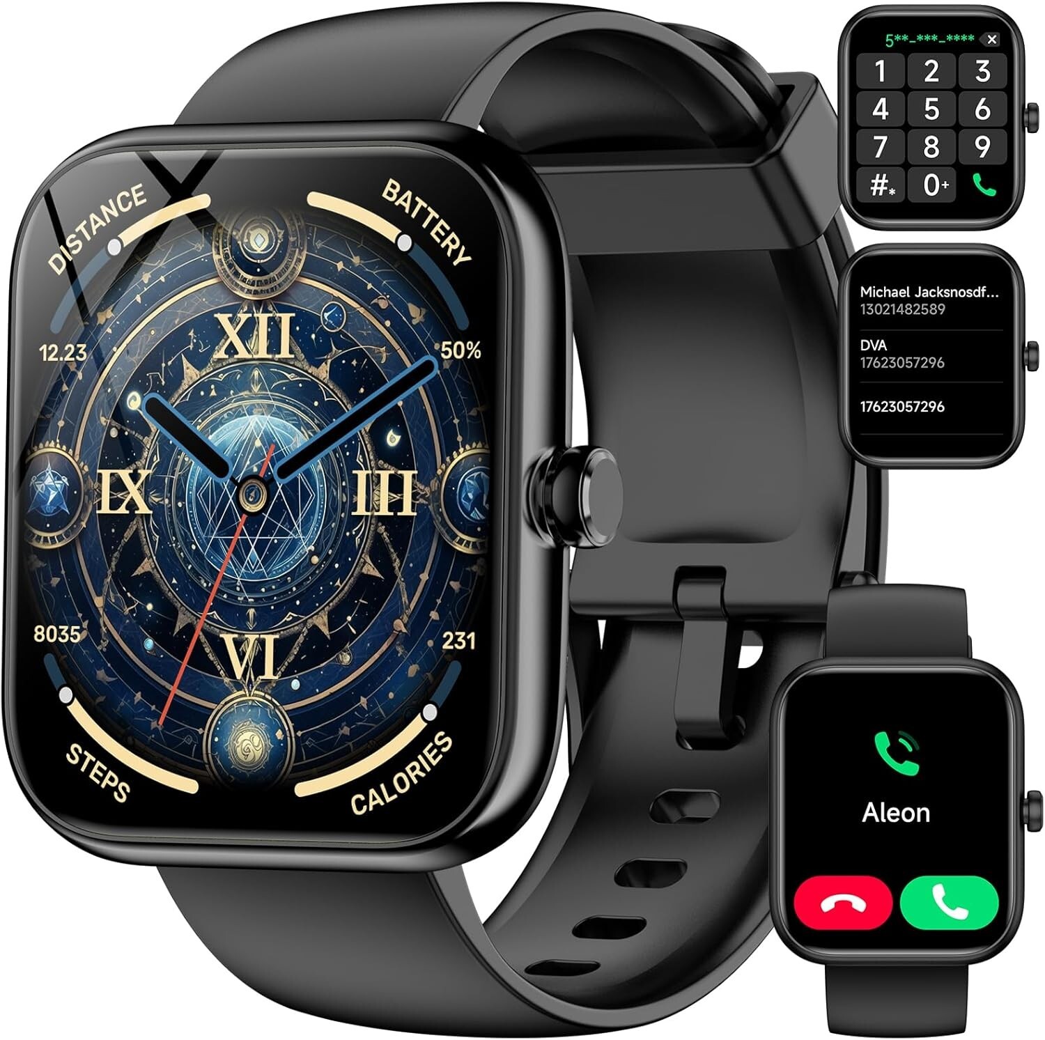 Smart Watch Alexa Built-in‌ 1.83” Touchscreen IP68 Fitness Tracker Heart Rate