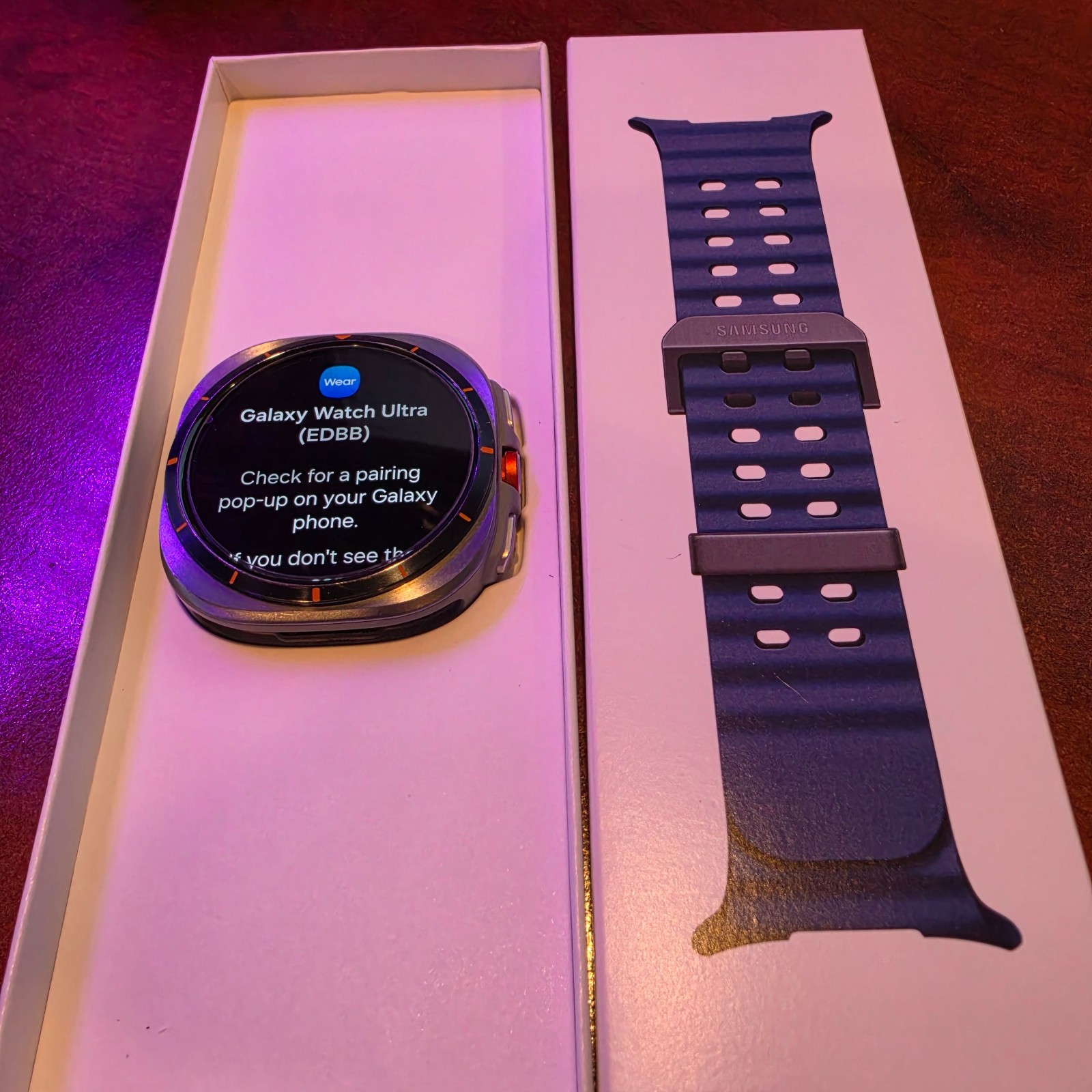 Samsung Galaxy Watch Ultra 2025 47mm LTE Titanium Blue SM-L705U – Unlocked