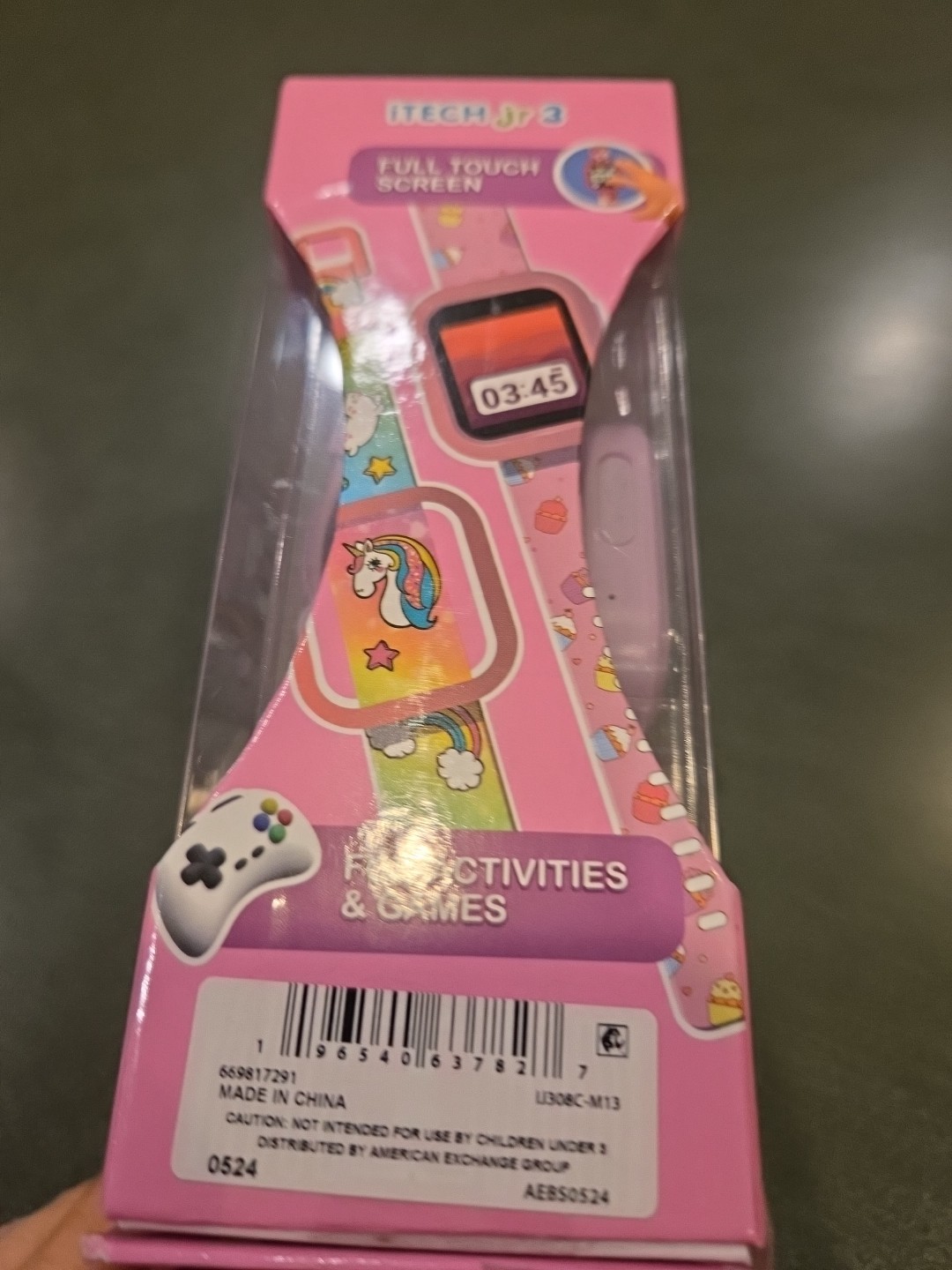 iTECH Jr 3 Kids Smartwatch Camera, Games, Music, Video Rec, Unicorn Print