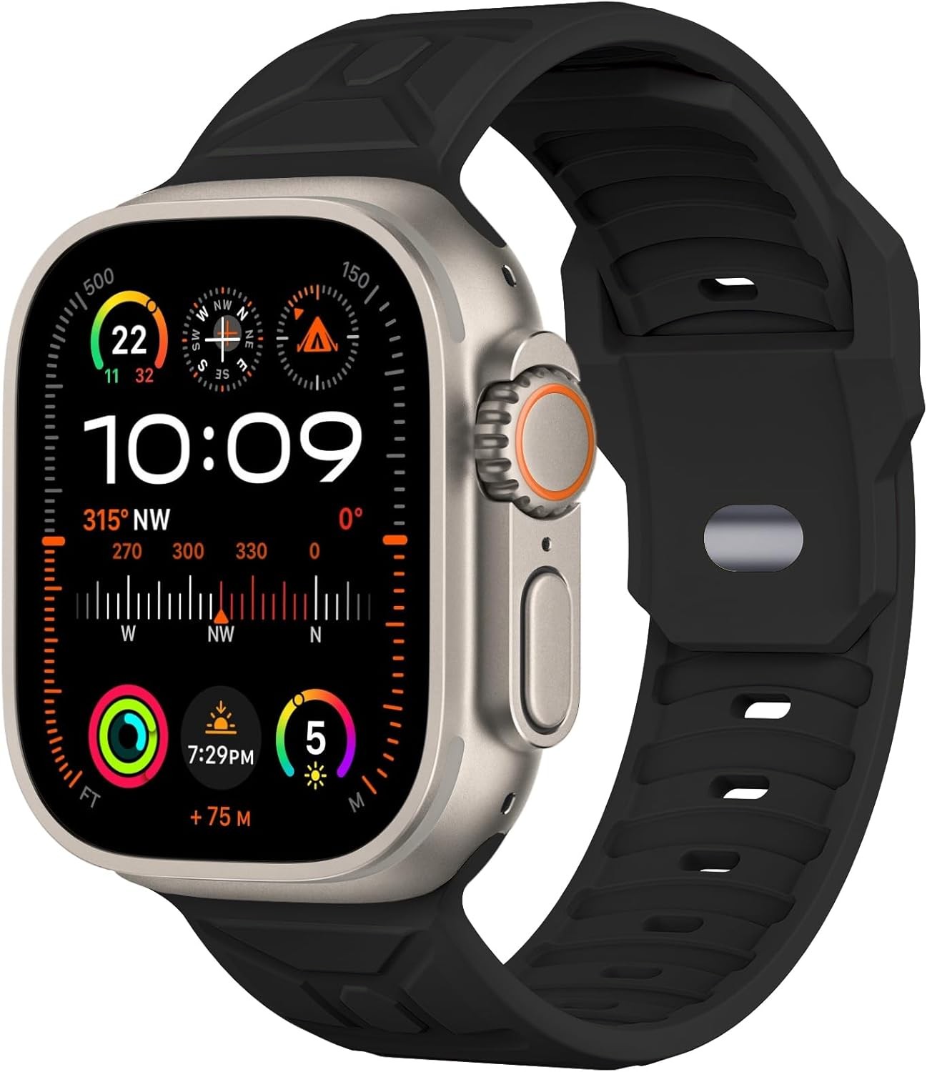 Case For Apple Watch Ultra 49mm, Series 11/10 46mm, 9/8/7 45mm, Silicone Band