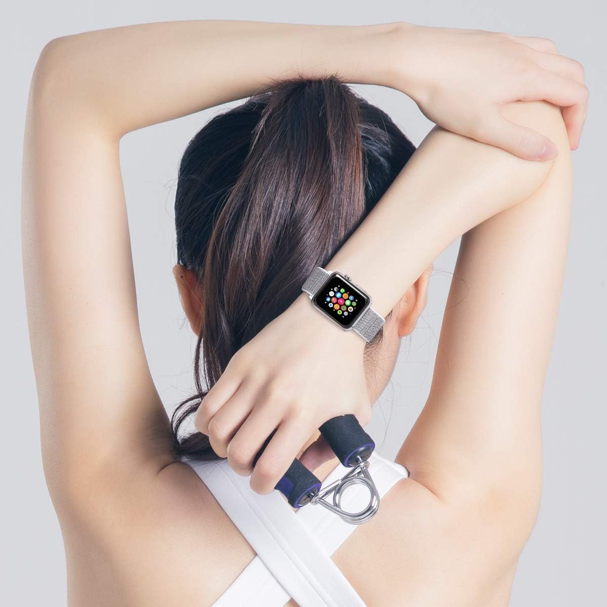 Case For Apple Watch 49mm 46mm 45mm 44mm 42mm 41mm 40mm 38mm Nylon Stretchy Band