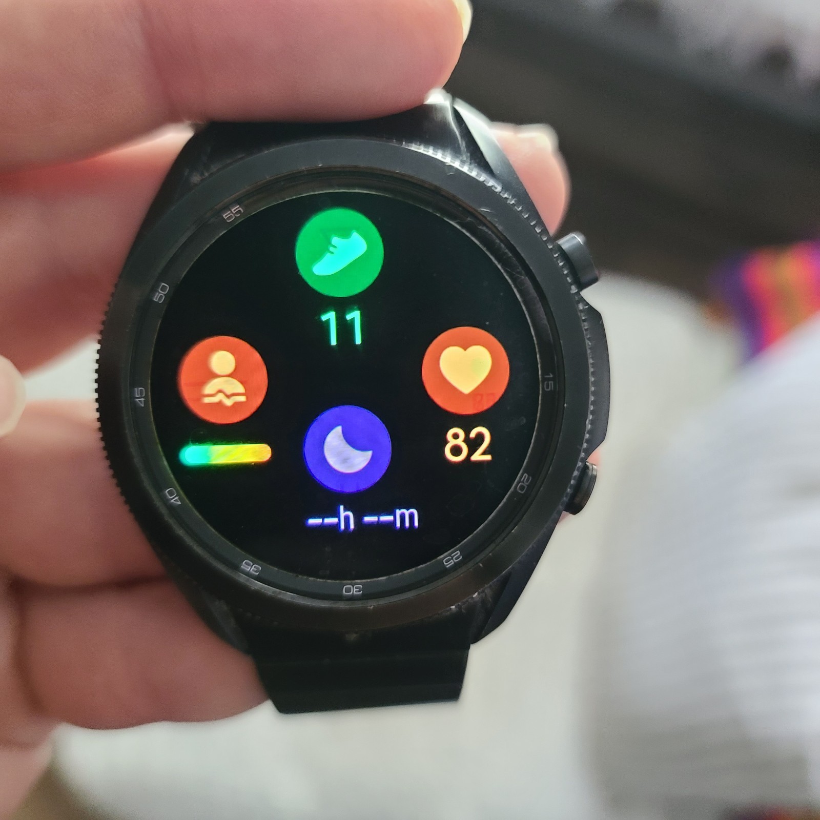 Samsung Galaxy Watch3 45mm Titanium Case Stainless Steel Band Mystic Black