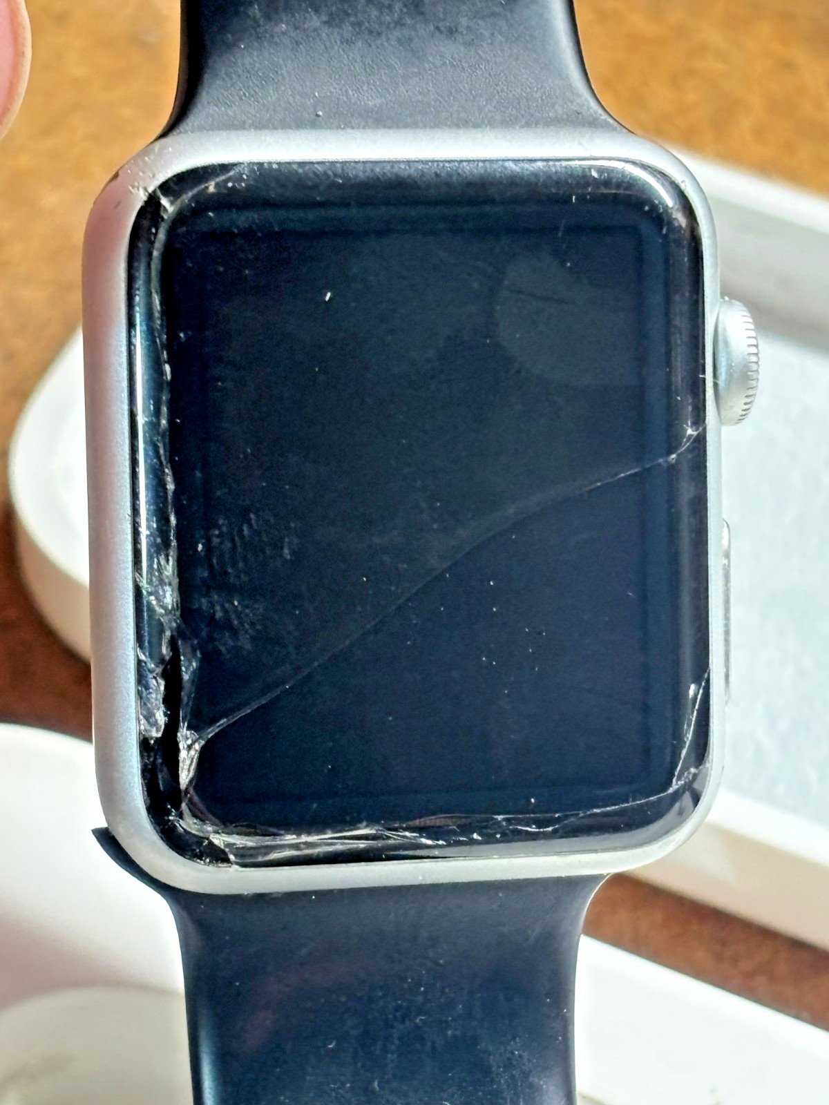 APPLE WATCH SPORT Aluminum silver 7000 SERIES 42mm Band & Case PARTS REPAIR