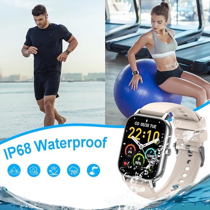 Gray Smart Watch Answer Make Calls Android 5.0 or Above IOS 9.0 or Above P66D