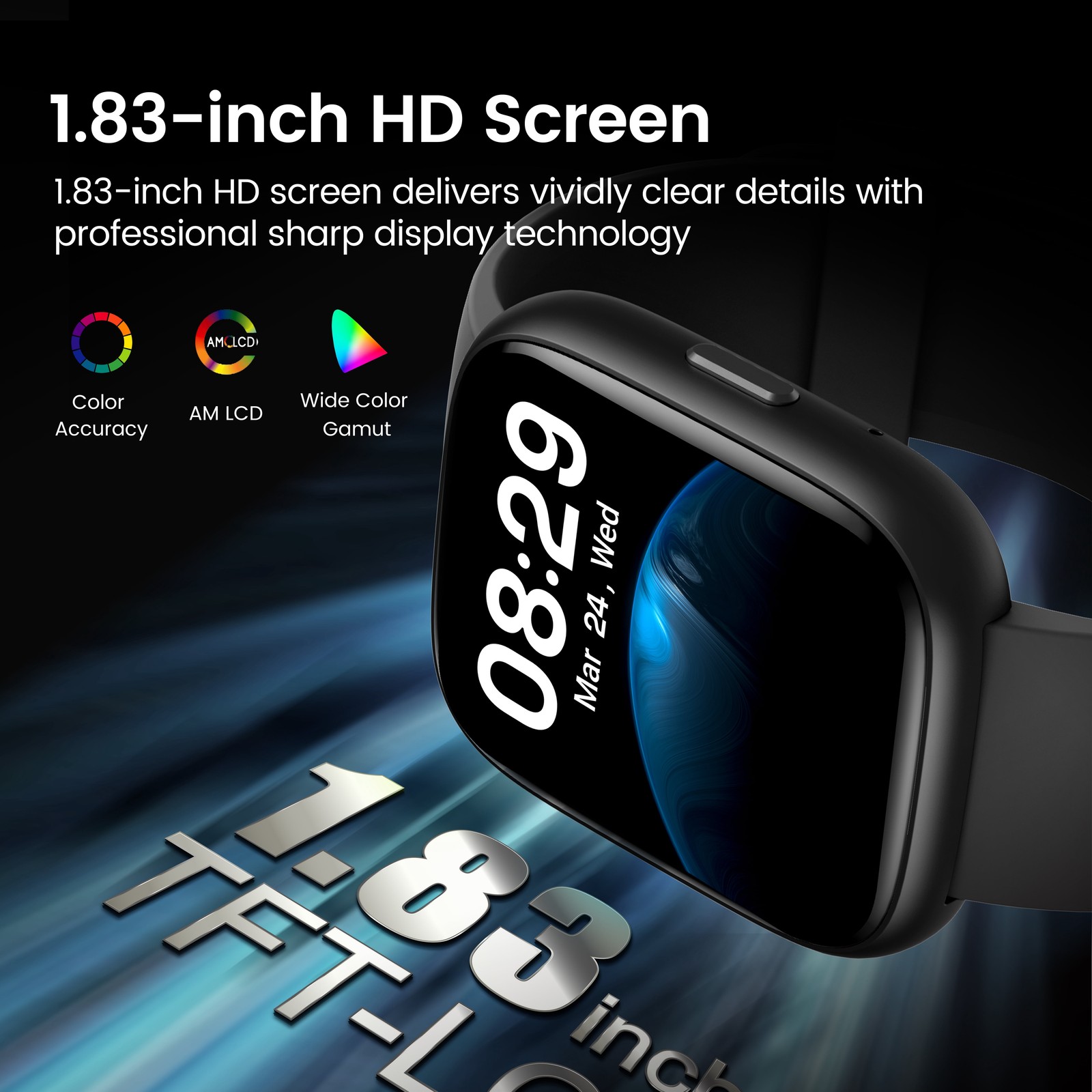 Smart Watch Fits for Android and Iphone, Smartwatch for Women Men with Alexa Bui