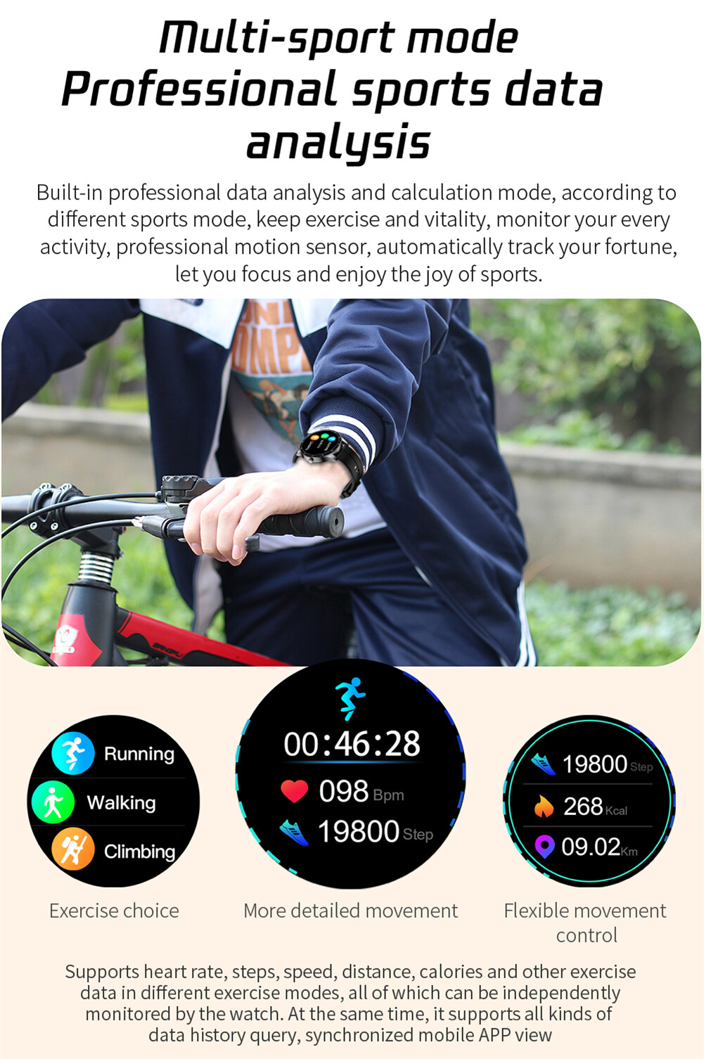 Smartwatch Fitness Tracker Sport Bracelet Business Call Wristwatch for Men